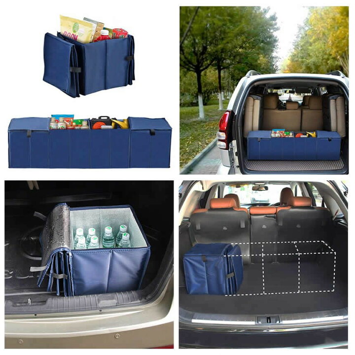 新作入荷 新品 Domic 車用収納ボックス トランクボックス トランク ラゲッジルーム 収納 大容量 防水 折畳み式 Qdtek Vn
