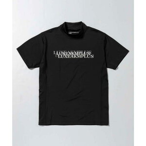 SHIFFON LUXEAKMPLUS リュクスエイケイエムプラス ゴルフ マルチロゴ モックネック 半袖 Tシャツ カットソー メンズ おしゃれ かっこいい ブランド ゴルフウェア スポーツウェア GOLF トップス