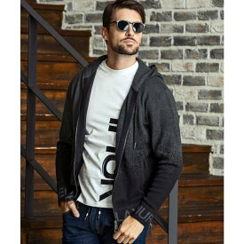 【10％OFFクーポン！2/10(火)1:59まで】SHIFFON 1PIU1UGUALE3 RELAX ウノピゥウノウグァーレトレ リラックス グラデーションニットジップパーカー フーディー セットアップ対応 メンズ おしゃれ かっこいい ブランド ウ