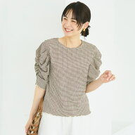 【10％OFFクーポン！8/11(火)1:59まで】coca ＼26ssさらに新色登場／シボシャーリングトップス トップス