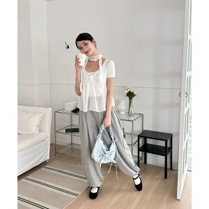 �y10��OFF�N�[�|���I5/16(�y)1:59�܂Łzby muni:r �t���A�L���~�\�[���X�J�[�t�Z�b�g �g�b�v�X