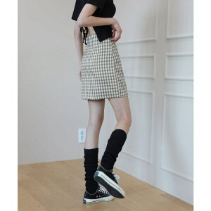 �y10��OFF�N�[�|���I5/16(�y)1:59�܂Łzby muni:r �J�W���A��H���C���`�F�b�N�~�j�X�J�[�g �X�J�[�g