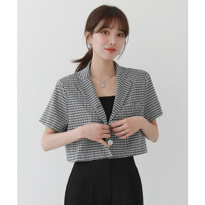 �y10��OFF�N�[�|���I5/16(�y)1:59�܂Łzby muni:r �r���e�[�W���[�h�`�F�b�N�N���b�v�h�W���P�b�g �A�E�^�[(�R�[�g�E�W���P�b�g�Ȃ�)