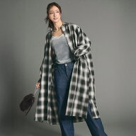 【10％OFFクーポン！10/10(土)限定】coca チェックシャツワンピース ワンピース・ドレス