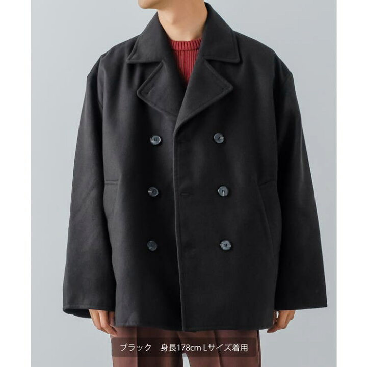 楽天市場】【店内全品10%OFF】ピーコート メンズ メルトン ショート 