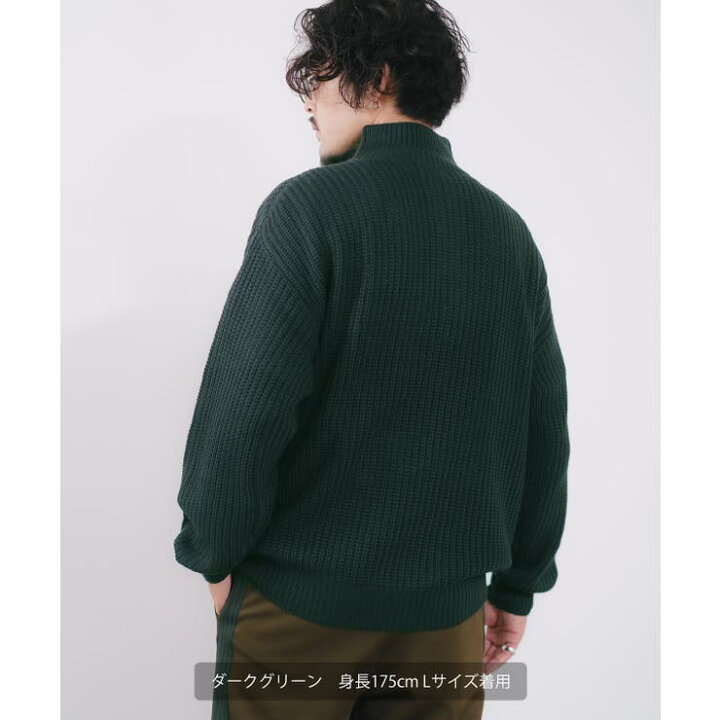 楽天市場】ニットセーター メンズ レディース ハーフジップ  