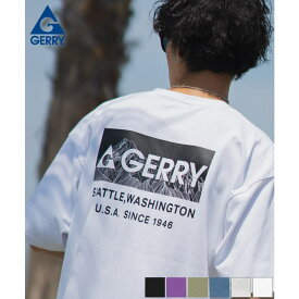 improves 半袖Tシャツ メンズ GERRY ジェリー 別注プリント カットソー バックプリント ワンポイントプリント アウトドア ストリート アメカジ トップス