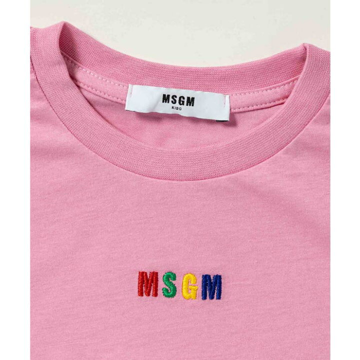 Msgm clothing msgm tシャツ MSGM KIDS エンジェル Mwave グラフィックTシャツ キッズ 子供服 男の子