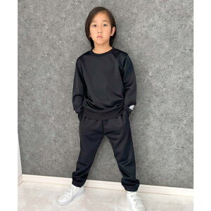 ZI-ON セットアップ キッズ 上下セット 子供服 男の子 女の子 無地 スウェット スエット ジャージ トレーナー 長袖 長ズボン 部屋着 ルームウェア ルームウエア 秋物 秋服 ジュニア カジュアル