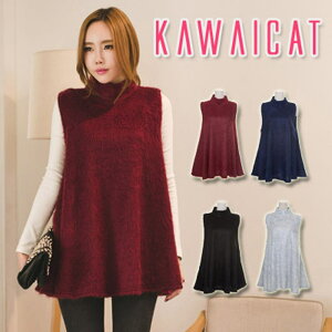 KawaiCat �yop10654�z�yC�z�E�[���f�ނŕۉ������t���A���C�����t�F�~�j���x��Up�����Ă����n�C�l�b�N�t���A�m�[�X���[�u�����s�[�X �����s�[�X�E�h���X