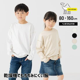 chil2 アルトタスカル 乾燥機対応 長袖 Tシャツ ロンT キッズ 子供服 ベビー服 無地 男の子 女の子 トップス 春秋 80 90 100 110 120 130 140 150 160cm トップス