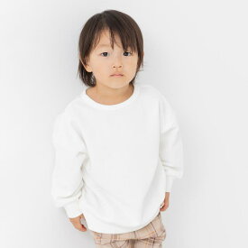 【7/11 1:59まで 5%OFFクーポン】chil2 アルトタスカル 乾燥機対応 トレーナー 長袖 無地 キッズ 子供服 ベビー服 男の子 女の子 ユニ ビッグシルエット トップス 秋 秋服 80 90 100 110 120 130 140 150
