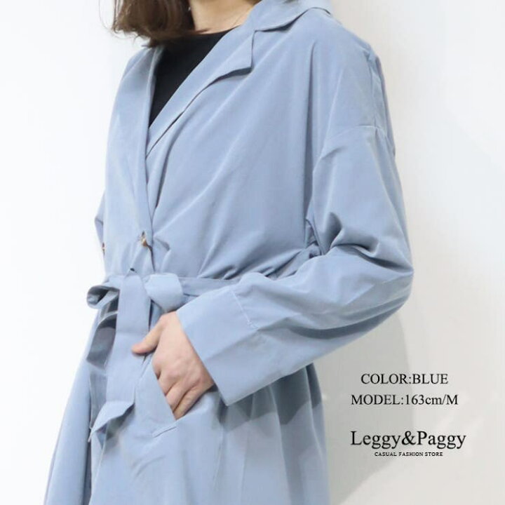 楽天市場】Leggy&Paggy バックシフォン切り替えトレンチコート バック 