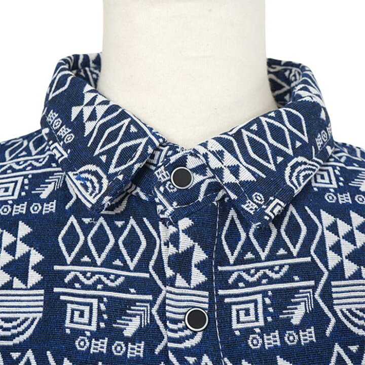 楽天市場】Decorative 柄シャツ ジャカード デニム風 象形文字