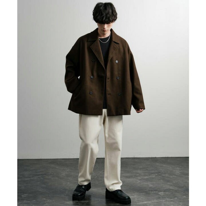 楽天市場】【3/27 1:59まで 10%OFFクーポン】Pコート ダブル ショート  