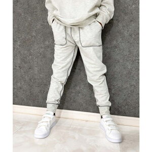 NEXT WALL ミニ裏毛スウェットパンツ キッズ 子供服 男の子 女の子 長ズボン 無地 ジャージ ステッチ スエットパンツ 長ズボン 薄手 長ずぼん ジョガーパンツ 部屋着 ルームウェア ダンス衣装