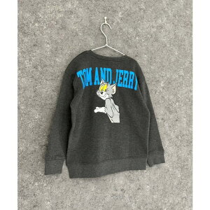NEXT WALL TOM&JERRY バックプリント裏起毛トレーナー キッズ 子供服 男の子 女の子 キャラクター トム&ジェリー トムとジェリー トムジェリ グッズ スウェット スエット ビッグシルエット ビッ