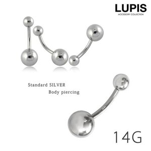 �y10��OFF�N�[�|���I1/16(��)1:59�܂ŁzLUPIS �y14G�z�X�^���_�[�h�V���o�[�o�i�i�o�[�x���{�f�B�s�A�X �ւ��s�A�X�@�y�T�[�W�J���X�e�����X 316L �{�f�B�s�A�X �ւ��s �J�[�u�o�[�x�� �o�i�i�o�[