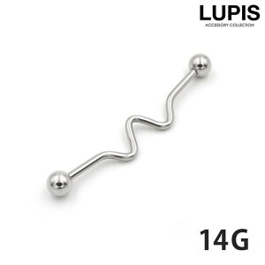 �y10��OFF�N�[�|���I1/16(��)1:59�܂ŁzLUPIS �y14G�z�E�F�[�u�C���_�X�g���A�������O�o�[�x���{�f�B�s�A�X�@�y�T�[�W�J���X�e�����X 316L 14�Q�[�W �V���o�[ ��A�����M�[ �E�F�[�u ��s�A�X ��