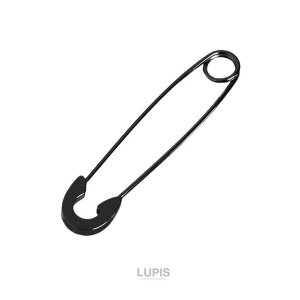 LUPIS ≪20G≫安全ピンボディピアス 【プチプラ 316L サージカルステンレス 安全ピン 安ピン セーフティーピン 軟骨 へリックス イヤーロブ ゴシック V系 パンク 20G 20ゲージ ブラック シルバー