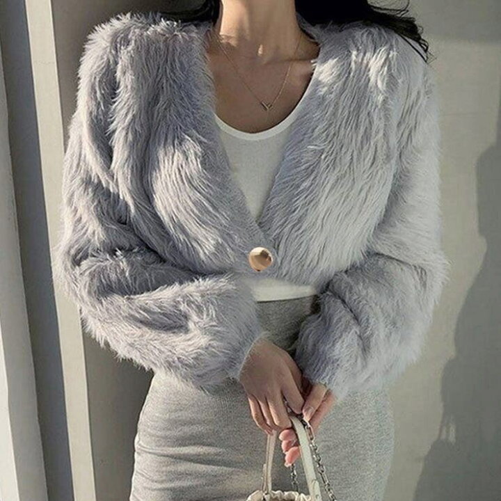 楽天市場】ファーコート フェイクファー ショート丈 : SHOPLIST 