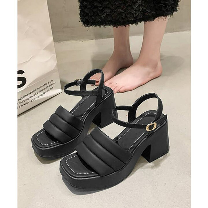 cry. 厚底 プラットホームサンダル ブラック 楽天市場】【10％OFF 