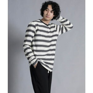 �y10��OFF�N�[�|���I4/10(��)1:59�܂Łzaimoha men aimoha men Classic Stripes Crewneck Sweater �{�[�_�[T�V���c �����Y ���j�Z�b�N�X �g�b�v�X