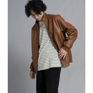 �y10��OFF�N�[�|���I4/10(��)1:59�܂Łzaimoha men aimoha men Premium Leather Zip-Up Jacket ���C�_�[�X�W���P�b�g �A�E�^�[(�R�[�g�E�W���P�b�g�Ȃ�)