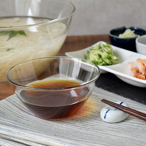 EAST table そうめん取り鉢 12cm ガラス製 ボウル サラダボウル 鉢 小鉢 小付け ガラス ガラス食器 強化ガラス レンジ可 ヨーグルトボウル シリアルボウル デザートボウル カフェ風 おしゃれ