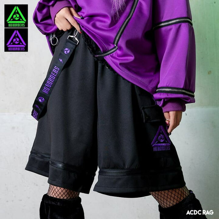 楽天市場】ACDCRAG 渦雷 ハーフパンツ 5分丈 原宿 原宿系 ファッション 