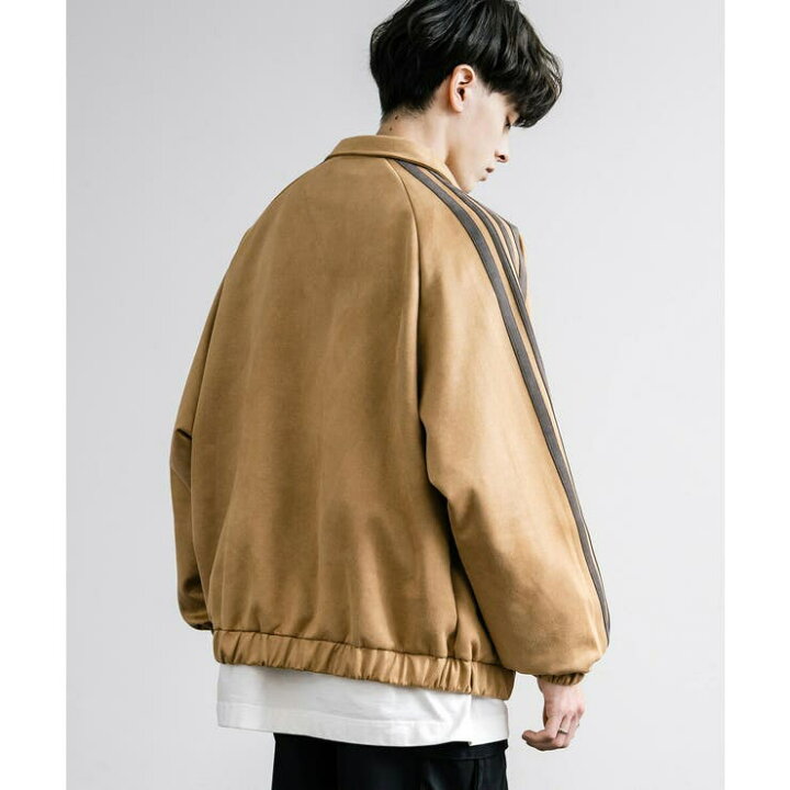 楽天市場】ブルゾン トラックジャケット フェイクスエード ジャージ  