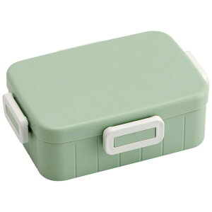 Skater お弁当箱 1段 大人 緑 650ml かわいい シンプル 日本製 弁当箱 お弁当 スケーター YZFL7AG【一段 ランチボックス 汁漏れ 仕切り 食洗機 レンジ 対応 おしゃれ みどり グリーンくすみ カラー
