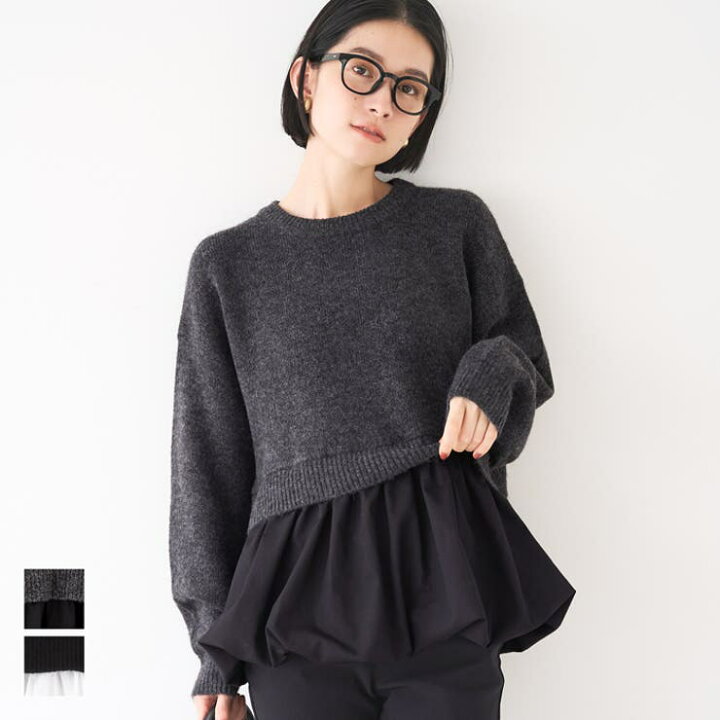 楽天市場】バルーンレイヤードニットトップス : SHOPLIST