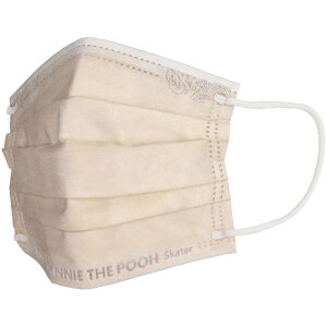 Skater 99% カット スケーター 不織布 プリーツ マスク エンボス 10枚 入り 大人 用 MSKPE4 スケーター【ふつうサイズ キャラクター カラー 不織布カラーマスク カラーマスクくまのプーさん プー