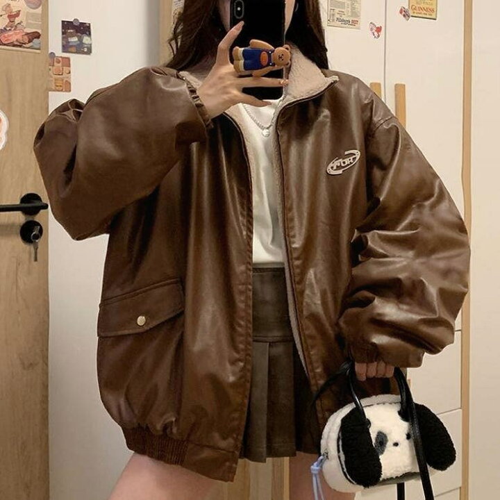 楽天市場】リバーシブルフェイクレザーボアジャケット : SHOPLIST