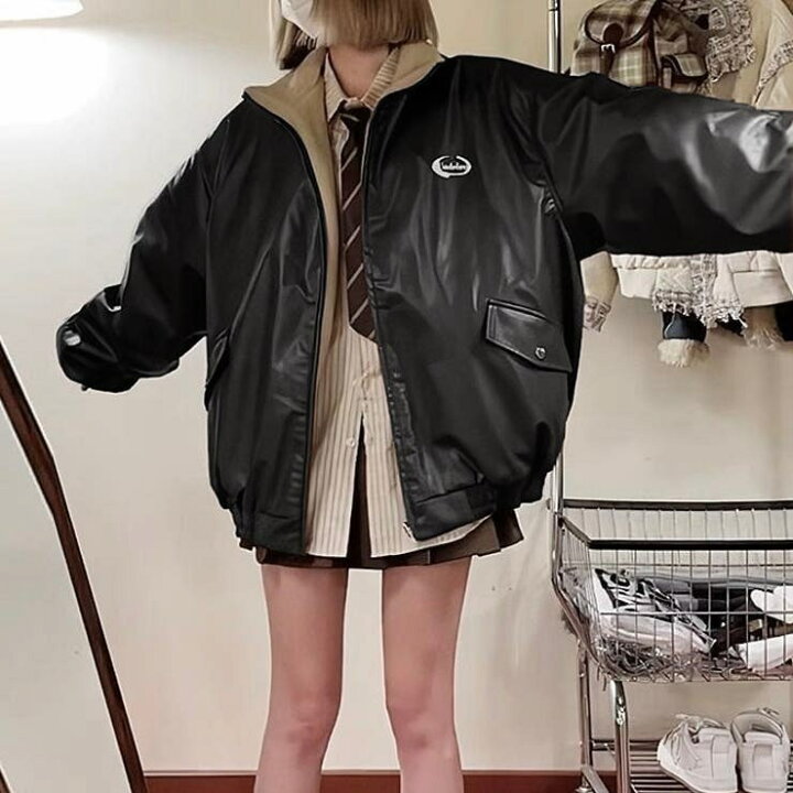 楽天市場】リバーシブルフェイクレザーボアジャケット : SHOPLIST