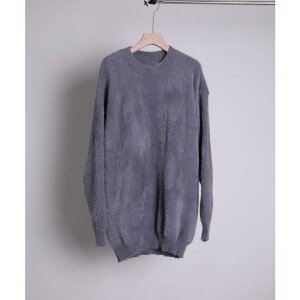 �y10��OFF�N�[�|���I4/10(��)1:59�܂Łzaimoha men aimoha men Shaggy Jacquard Knit�yAW�z �g�b�v�X