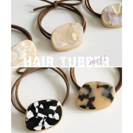 【10％OFFクーポン！1/16(金)1:59まで】ARGO TOKYO 大理石模様ヘアゴム 26078　ヘアゴム　べっ甲　大理石　ヘアバンド　ヘアアクセサリー ヘアアクセサリー