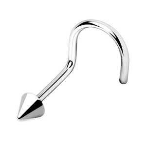 ピアス専門店HOMESLICEPRODUCTIONS ボディピアス ノーズスクリューコーン【ボディピアス/ボディーピアス/316Lステンレス/鼻ピアス/鼻ピ/はなピアス/ノーズピアス/アクセサリー/セクシー】 アクセ