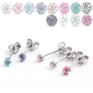 �y10��OFF�N�[�|���I1/16(��)1:59�܂Łz�s�A�X���XHOMESLICEPRODUCTIONS 316L�T�[�W�J���X�e�����X �N���X�^�� �K���X �W���G�� 3mm �{�[�� �s�A�X 1�y�A �y�{�f�B�s�A�X/�{�f�B�[�s�A�X/���u���b�g/�g