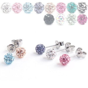 �y10��OFF�N�[�|���I1/16(��)1:59�܂Łz�s�A�X���XHOMESLICEPRODUCTIONS 316L�T�[�W�J���X�e�����X �N���X�^���K���X�W���G�� 5mm�{�[���s�A�X 1�y�A �y�{�f�B�s�A�X/�{�f�B�[�s�A�X/���u���b�g/�g��