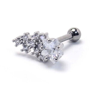 �s�A�X���XHOMESLICEPRODUCTIONS �{�f�B�s�A�X 16G CZ �N���X�^�[ �V���[�e�B���O�X�^�[ �X�g���[�g�o�[�x�� 16G ��s�A�X ���s�A�X �w���b�N�X �{�f�B�s�A�X 316L �T�[�W�J�� �X�e�����X �{�f�B