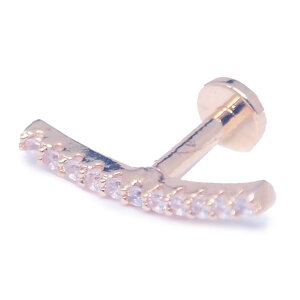 �s�A�X���XHOMESLICEPRODUCTIONS �{�f�B�s�A�X CZ�W���G�� �J�[�u���C�� �C���^�[�i�� ���u���b�g�X�^�b�h 16G ��s�A�X ���s�A�X �w���b�N�X �{�f�B�s�A�X 316L �T�[�W�J�� �X�e�����X �{�f�B�s