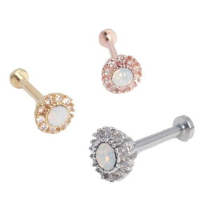 �s�A�X���XHOMESLICEPRODUCTIONS �{�f�B�s�A�X CZ�p���F ���E���h�t�����[ �C���^�[�i�� ���u���b�g�X�^�b�h 16G ��s�A�X ���s�A�X �w���b�N�X �{�f�B�s�A�X 316L �T�[�W�J�� �X�e�����X �{�f�B