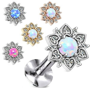 �y10��OFF�N�[�|���I1/16(��)1:59�܂Łz�s�A�X���XHOMESLICEPRODUCTIONS �{�f�B�s�A�X CZ�t�����[�I�p�[�� �C���^�[�i�� ���u���b�g�X�^�b�h 14G ��s�A�X ���s�A�X �w���b�N�X �{�f�B�s�A�X 316L �T