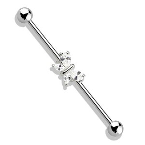 �s�A�X���XHOMESLICEPRODUCTIONS �{�f�B�s�A�X �C���_�X�g���A�� CZ�e�B�A�h���b�v �o�^�t���C �X�g���[�g�o�[�x�� 14G ��s�A�X ���s�A�X �w���b�N�X 316L �T�[�W�J�� �X�e�����X ���u���b�g ��