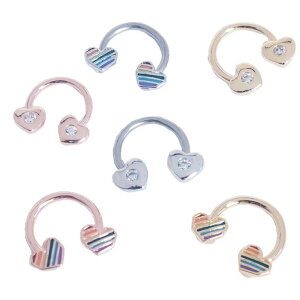 �s�A�X���XHOMESLICEPRODUCTIONS �{�f�B�s�A�X CZ�����C���{�[�X�g���C�v �n�[�g�g�b�v �T�[�L�����[�o�[�x�� 16G ��s�A�X ���s�A�X �w���b�N�X 316L �T�[�W�J�� �X�e�����X ���u���b�g ���b�v 