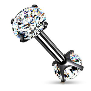 �y10��OFF�N�[�|���I3/26(��)1:59�܂Łz�s�A�X���XHOMESLICEPRODUCTIONS �{�f�B�s�A�X ���܃W���G�� CZ�g�b�v �C���^�[�i�� �X�g���[�g�o�[�x�� 16G ��s�A�X ���s�A�X �w���b�N�X 316L �T�[�W�J�� 