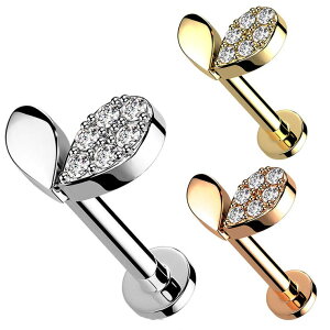 �y10��OFF�N�[�|���I1/16(��)1:59�܂Łz�s�A�X���XHOMESLICEPRODUCTIONS �{�f�B�s�A�X �X�v���E�g�n�[�g�W���G�� CZ �C���^�[�i�����u���b�g�X�^�b�h 16G ��s�A�X ���s�A�X �w���b�N�X 316L �T�[�W