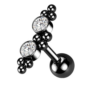 �y10��OFF�N�[�|���I1/16(��)1:59�܂Łz�s�A�X���XHOMESLICEPRODUCTIONS �{�f�B�s�A�X CZ 2�W���G�����{�[���N���X�^�[ �X�g���[�g�o�[�x�� 16G ��s�A�X ���s�A�X �w���b�N�X 316L �T�[�W�J�� �X�e